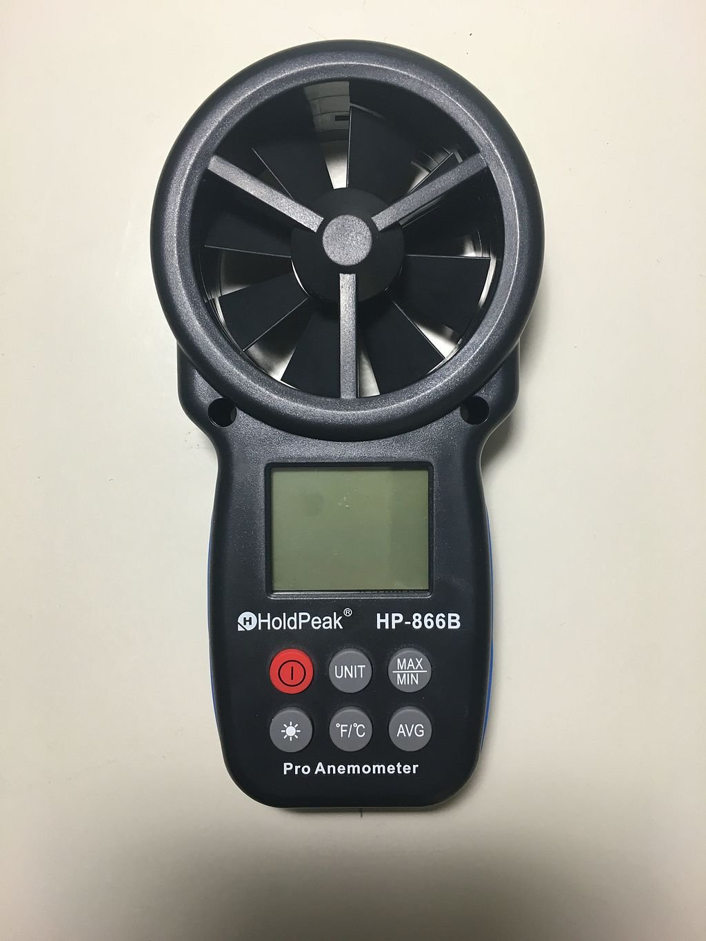Digital Handheld Anemometer to calculate wind speed before installing home wind turbine